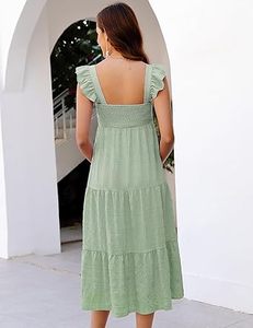 Último Diseño, Buena Calidad, Vestido Largo sin Mangas para Mujer Embarazada, 100% Algodón Ecológico, Moderno, Informal - Product Image 2