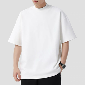 เสื้อยืดพิมพ์ลายคุณภาพสูง หนัก 300 กรัม ทรงโอเวอร์ไซส์ สไตล์สตรีทแวร์ ยูนิเซ็กส์ ไหล่ตก สำหรับผู้ชาย - Product Image 2