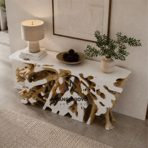 Console en racine de teck avec une combinaison de couleurs personnalisable, idéale pour l'entrée d'une maison, d'une villa - Product Image 3