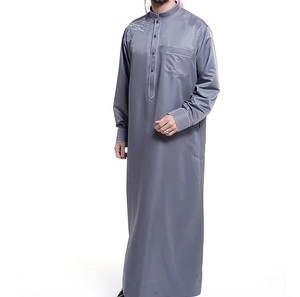 Precio al por mayor, alta calidad, Khamis, ropa islámica árabe modesta, Thobes para hombre, Jubbah Thawb saudí para hombre, disponible para la venta - Product Image 5