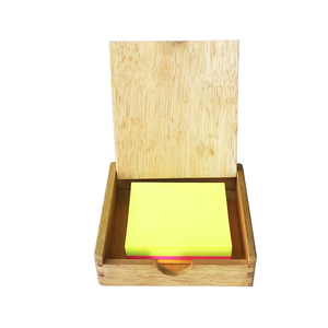 Porte-bloc-notes en bois personnalisé, porte-cartes de visite, fait main, sur mesure, carré - Product Image 6