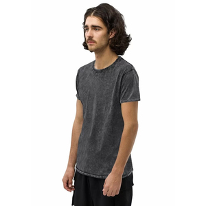 Camiseta Vintage con Lavado Ácido al por Mayor para Hombre, Corte Regular, Tejido Jersey 100% Algodón de Alto Gramaje, Estilo Urbano, Secado Rápido y Transpirable - Product Image 3