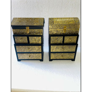 Caja Decorativa de Almacenamiento de Estilo Étnico Indio - Product Image 3