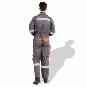 Windproof Polyester Hi Vis Coverall Suit High Visibility <b>Work</b> Wear Uniform Suits Durable <b>Construction</b> Safety Uniform Coverall - Product Image 3