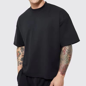 Camiseta de Hombre de Alta Calidad con Estampado Personalizado, Estilo Urbano, Corte Cuadrado, 100% Algodón y Poliéster, Cuello Redondo, Talla Grande - Product Image 4