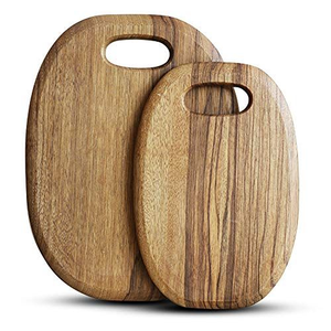 Planche à découper en bois personnalisée, planche à découper en bois d'acacia de qualité supérieure, planche à découper de qualité alimentaire pour la cuisine avec poignée et rainure pour les jus - Product Image 4