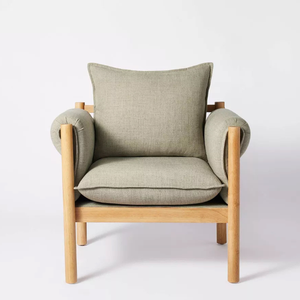 Sillón Relax con Estructura de Madera de Teca y Diseño Minimalista para Decoración del Hogar - Product Image 3