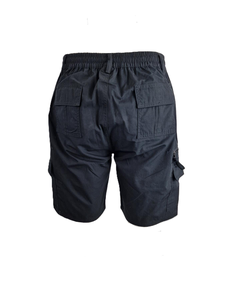 Short de bain décontracté d'été le plus vendu, uni, avec logo frontal, taille mi-haute élastique, tricoté, respirant, séchage rapide, en polyester écologique - Product Image 2