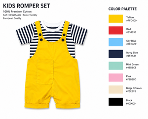 Striped Cotton Boys Clothing Set <b>Short</b> Sleeve T Shirt Denim Overalls Outfit Casual <b>Toddler</b> Wear - Product Image 4