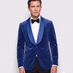Indian Exporter Royal Blue Velvet 9000 Fabric Smooth Rich Texture for Dresses Suits <b>Jackets</b> Fashion Apparel Material For Sale - Product Image 4