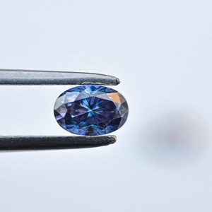 เพชรโมอิสสีฟ้าทรงรีทรงรีทรงรีขนาด7x9มม. ปลูกในห้องทดลองอัญมณีเพชรโมอิสซาไนต์เครื่องประดับสุดหรู alibaba ผู้ค้าที่ดีที่สุด - Product Image 1