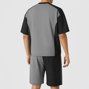 Conjunto de Dos Piezas de Alta Calidad para Hombre, Talla Grande, Unisex, Pantalones Cortos de Verano, Camiseta, Conjunto de Pantalones Cortos Personalizados - Product Image 4