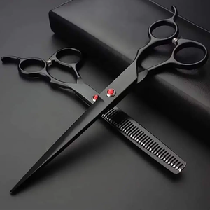 Kit de Barbería Profesional Completo para Diestros, Tijeras de Acero Inoxidable SAAR GLOBAL SURGICAL 6CR13, Grado A+, 30 Dientes, Punta Cerrada y Afilada - Product Image 1