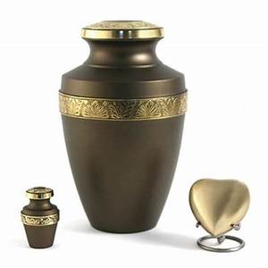 โกศแกะสลักศพทำจากทองเหลืองแข็งสำหรับผู้ใหญ่อุปกรณ์งานศพขนาดใหญ่สไตล์อเมริกัน - Product Image 2