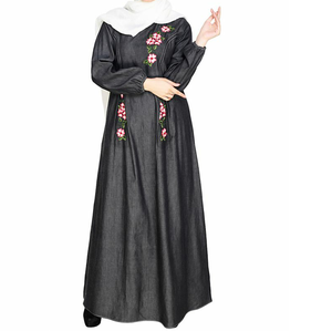 Abaya de Lino para Mujeres Musulmanas, Venta Directa de Fábrica, Personalizable, Ropa Islámica, Abaya Burka sin Costuras para Primavera - Product Image 3