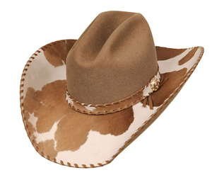 Chapeau de cowboy unisexe en polyester à large bord, décontracté, pour l'extérieur, toutes saisons, taille adulte 50-52 cm - Product Image 6