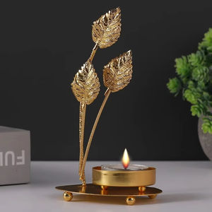 Support à bougie chauffe-plat en métal en promotion, ajoute une touche de luxe discrète à la vie quotidienne, idéal pour une utilisation décorative à long terme. - Product Image 4