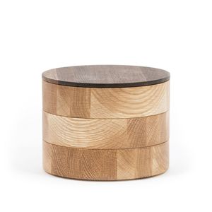 Tarro de Madera de Acacia Ecológico Premium con Impresión Esmaltada para Almacenamiento de Alimentos y Cocina - Product Image 1
