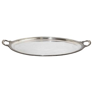 Plateau décoratif rond moderne avec design en corde plaquée or, artisanat métallique abstrait pour utilisation sur table, emballage en une seule pièce - Product Image 3