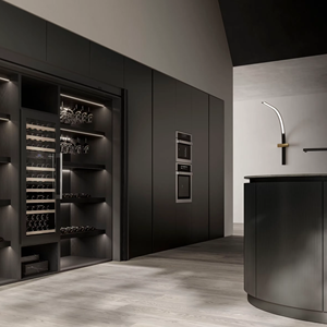 Meuble de cuisine moderne européen en MDF personnalisé JY Project, multifonctionnel, écologique, prêt à l'emploi (RTA), meuble de rangement - Product Image 3