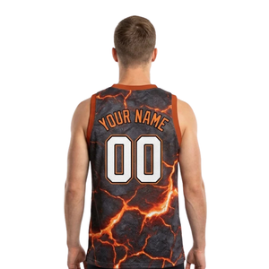Conjunto de Dos Piezas para Equipo de Baloncesto, Camiseta sin Mangas con Cuello en V y Estampado Gráfico, Nombres y Números de Jugadores, 100% Poliéster - Product Image 4
