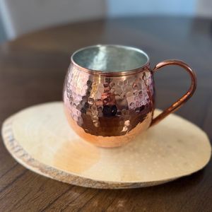 Pure Copper Hammered Long Handle Moscow Mule <b>Mug</b> <b>Large</b> Capacity for Cocktail Beer Wine Cold Drinks Bar Party Home Gift - Product Image 3