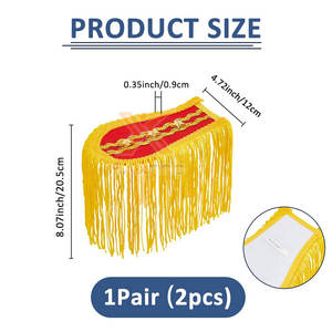 อุปกรณ์ตกแต่งบ่าสำหรับชุดพิธีการคุณภาพสูง ออกแบบตามสั่ง ผลิตอย่างมืออาชีพ มีสินค้าพร้อมส่ง - Product Image 3