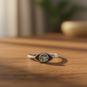 1.6 Grams Fine <b>Peridot</b> <b>Ring</b> - Product Image 3