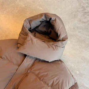 Women's <b>Cropped</b> <b>Puffer</b> <b>Jacket</b> High Neck Winter Warm Bubble Coat Lightweight Quilted Zip Up Fashion Streetwear Short Down Style - Product Image 4