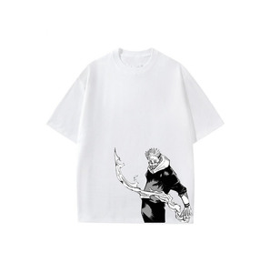 เสื้อยืดผู้ชายผ้าฝ้าย 100% ทรงหลวม พิมพ์ลายคุณภาพสูง 210 GSM สีดำ ลายพิมพ์นูน ออกแบบโลโก้ได้ ใส่สบาย - Product Image 6