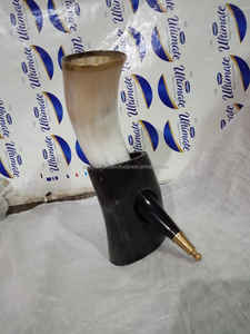 Corne à boire naturelle artisanale avec support élégant pour Ale, Mead, Meadery, Mead Larp, Vin, Bière – Qualité supérieure – Accessoires de bar – Nouveauté - Product Image 3