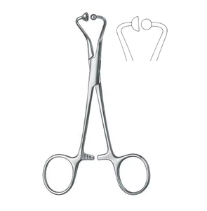 Pinza para toallas de alta calidad de 13.5 cm, de acero inoxidable, veterinaria, puntiaguda, con certificación CE y 1 año de garantía, en venta. - Product Image 5