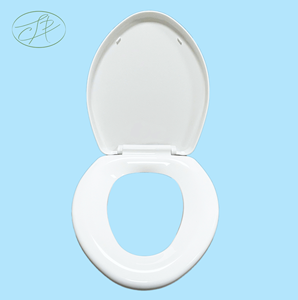 Tapa de inodoro de plástico PP moderna y alargada con cierre lento, frontal cerrado, color y empaque personalizados - Product Image 6