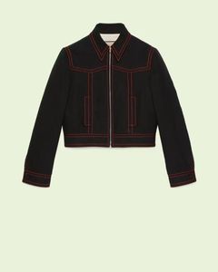 Black Denim Bomber Jacket Men's Slim Fit Short Length Turn-down Collar Zipper Closure Casual Autumn Style - Product Image 1
