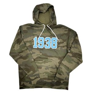 Sweat à capuche camouflage en polaire douce, pull à manches longues, vêtement décontracté pour l'extérieur, streetwear, mode - Product Image 1