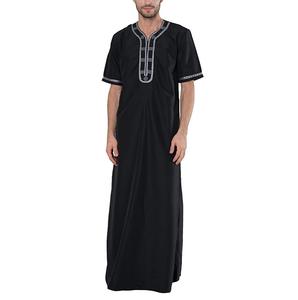 Qamis marocain brodé pour homme à manches longues – Vêtement islamique classique haut de gamme – Vente en gros personnalisée – Qamis d'été respirant - Product Image 2