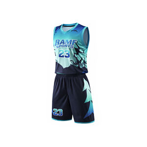 Nouvel ensemble d'uniformes de basketball sublimés unisexe pour adultes, grandes tailles, entraînement, compétition, équipe, absorbant la transpiration, respirant, 100 % polyester - Product Image 1
