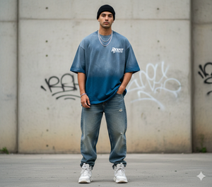 T-shirts amples effet délavé 240 GSM, impression sérigraphique personnalisée, meilleur fabricant, meilleurs prix, t-shirts à épaules tombantes - Product Image 3