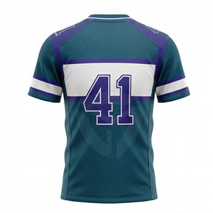 Maillot de football personnalisé pour hommes, couleurs d'équipe personnalisées, numéro et nom du joueur, avec tissu pour les entraînements, les matchs et les événements sportifs - Product Image 4