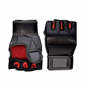 Gants de sparring MMA demi-doigts personnalisables et durables pour la boxe et le grappling, avec logo imprimé, en PU, fermeture auto-agrippante, pour adultes - Product Image 6