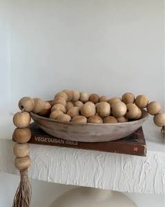 Attaches de rideaux en macramé avec perles en bois naturel pour la décoration de la maison - Product Image 3
