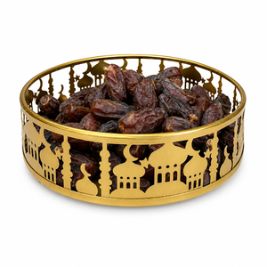 Ensemble de plateaux de service dorés de luxe en métal pour le Ramadan, en forme de lune et d'étoile, pour la fête de l'Aïd Moubarak et la décoration de la maison islamique - Product Image 5