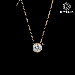 Collier Hip Hop tendance unisexe en acier inoxydable de luxe plaqué rhodium avec pendentif diamant glacé, forte demande, fournisseur en gros Jewelux - Product Image 4