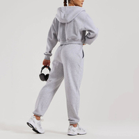 Jogging surdimensionné personnalisé pour femme – Pantalon de survêtement d'hiver de qualité supérieure, couleur unie, taille mi-élastique, décontracté