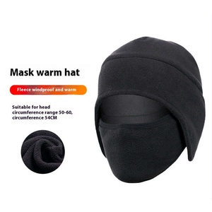 Bonnet d'hiver en polaire avec cache-oreilles, chaud et isolant, coupe-vent, pour homme et femme, avec protection du cou, idéal pour les activités extérieures par temps froid - Product Image 4
