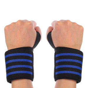 Heavy Duty Elastic Wrist Wraps for Weightlifting Strength Training Professional Gym Fitness Support Straps <b>Tool</b> - Product Image 2