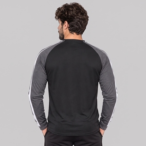 T-shirt à manches longues pour homme confortable, tissu doux et agréable, design élégant, coutures de qualité, coupe régulière, t-shirts à manches longues - Product Image 3