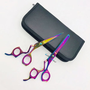 Ciseaux de coiffure professionnels japonais en acier inoxydable massif de 6 pouces, lame droite et tranchante pour salon de beauté et salon de coiffure - Product Image 6