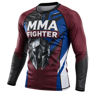 Rashguard de MMA de Última Moda, Precio al por Mayor, Rashguard de MMA Más Vendido, Rashguard de Compresión para Rendimiento Atlético - Product Image 4
