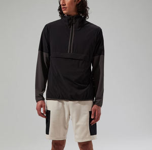 เสื้อแจ็คเก็ตแขนยาวผ้าแคนวาสแบบมีฮู้ดสำหรับฤดูหนาว กันลม สีตัดต่อ ซิปครึ่งตัว มีกระเป๋าหน้า รับผลิตตามสั่งขายส่งสำหรับทุกเพศ - Product Image 2